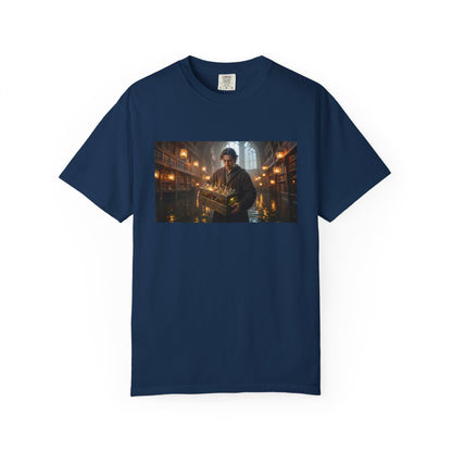 A Young Alchemist Carrying A Crate Of Luminous Via | Custom